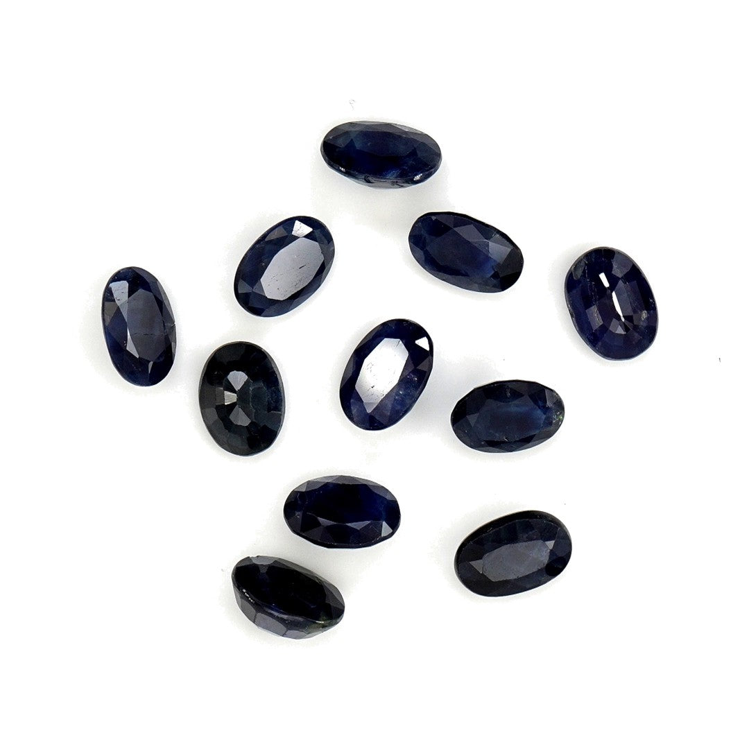 Natural Untreated Blue Sapphire Calibrated Ovals | 5x7mm & 6x8mm