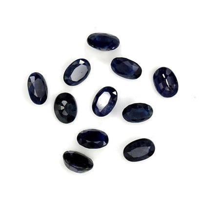 Natural Untreated Blue Sapphire Calibrated Ovals | 5x7mm & 6x8mm