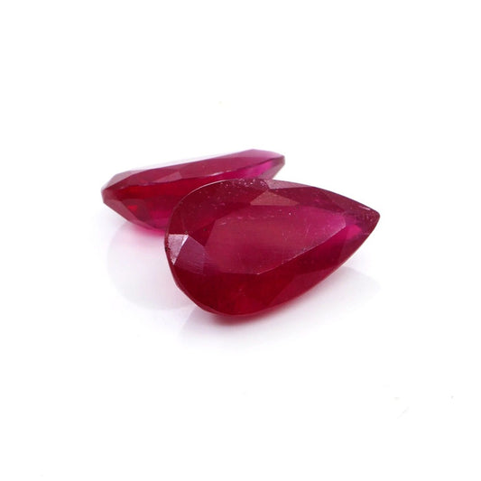 Natural Bangkok Ruby Calibrated Pears | 9x14mm & 10x16mm