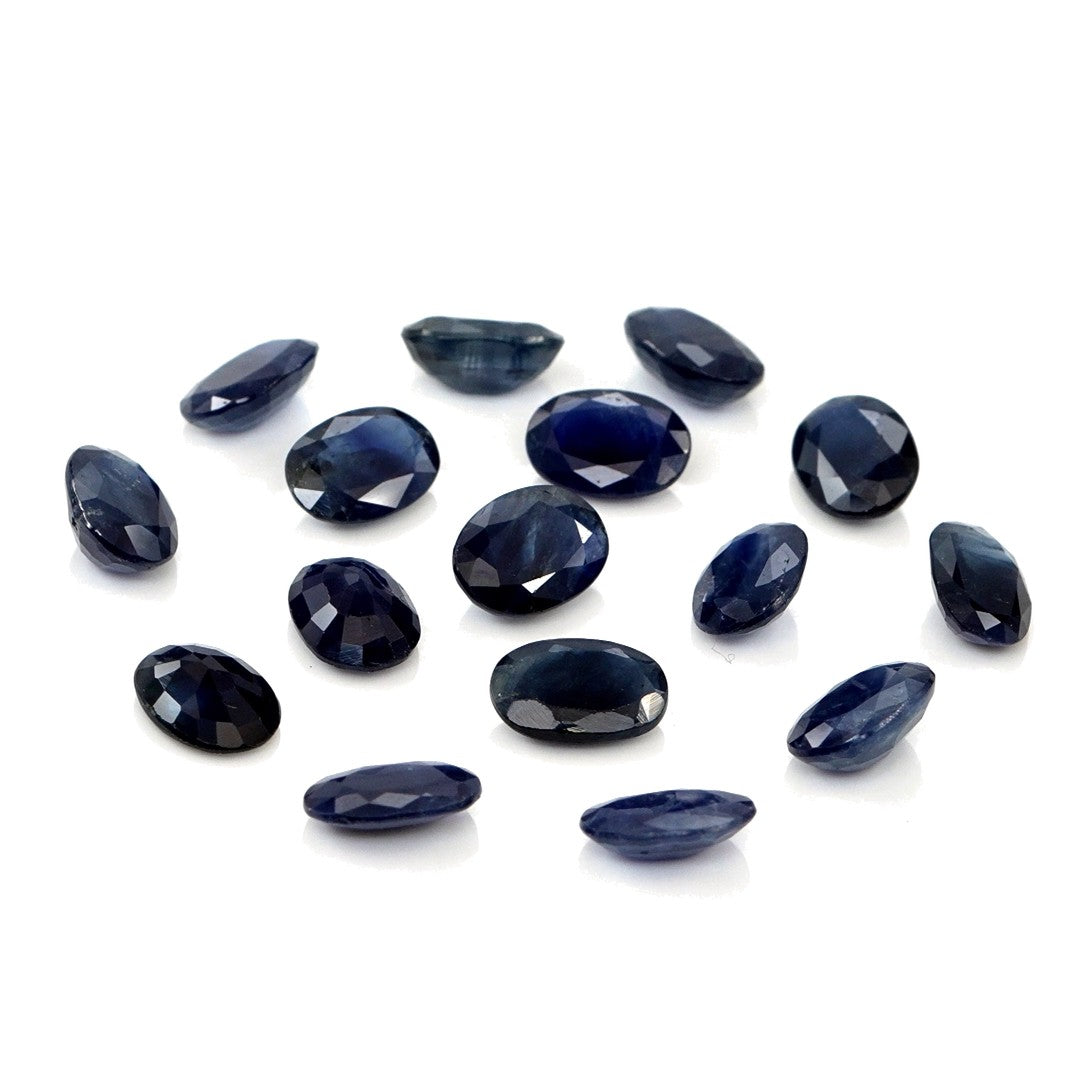 Natural Untreated Blue Sapphire Calibrated Ovals | 5x7mm & 6x8mm