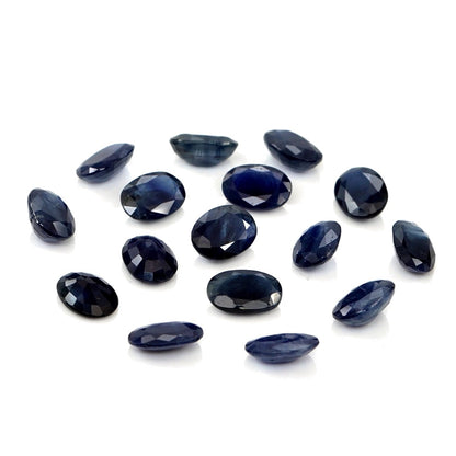 Natural Untreated Blue Sapphire Calibrated Ovals | 5x7mm & 6x8mm