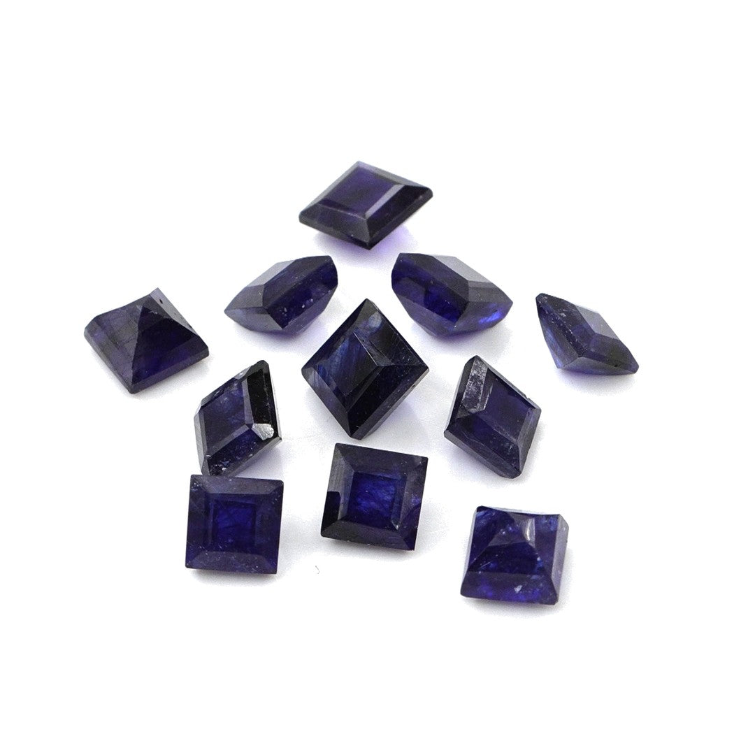 Natural Bangkok Blue Sapphire Calibrated Squares | 4mm & 4.5mm