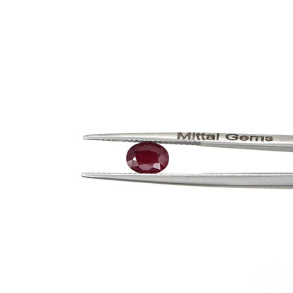 Natural Untreated African Ruby Calibrated Ovals | 5x7mm & 6x8mm