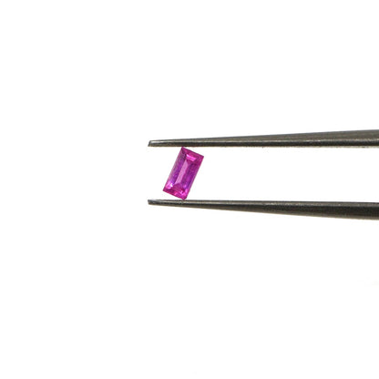 Natural Untreated Mozambique Pink Sapphire Calibrated Baguettes | 2x4mm & 2.5x5mm