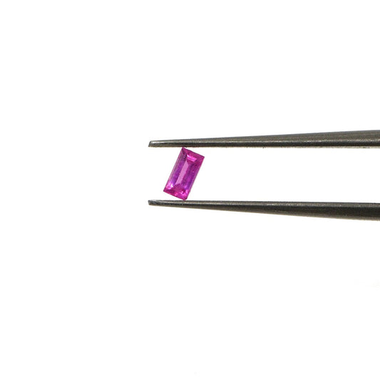 Natural Untreated Mozambique Pink Sapphire Calibrated Baguettes | 2x4mm & 2.5x5mm