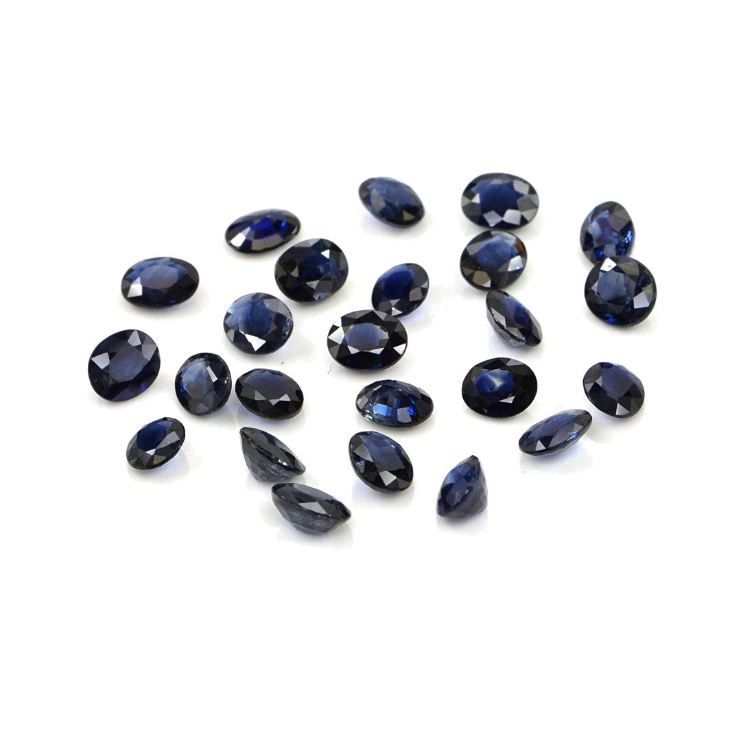 Natural Untreated Australian Teal Sapphire Calibrated Ovals | 3x4mm & 4x5mm