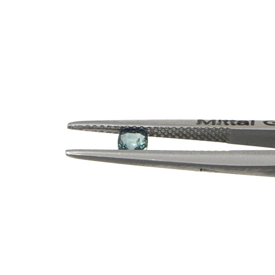 Natural Untreated Australian Teal Sapphire Calibrated Cushions | 3mm & 3.5mm
