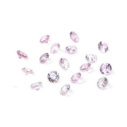 Natural Untreated Mozambique Pink Sapphire Calibrated Rounds | 2mm & 2.5mm