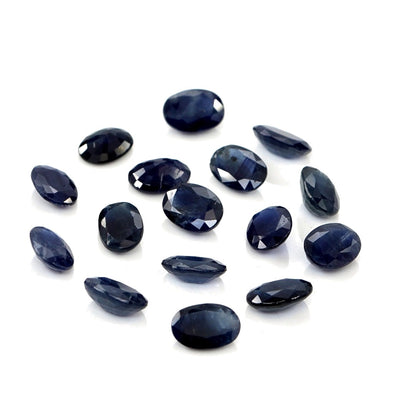 Natural Untreated Blue Sapphire Calibrated Ovals | 5x7mm & 6x8mm