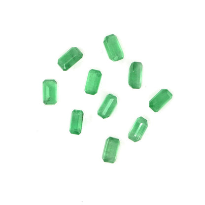 Natural Zambian Emerald Calibrated Octagons | 3x5mm & 4x6mm