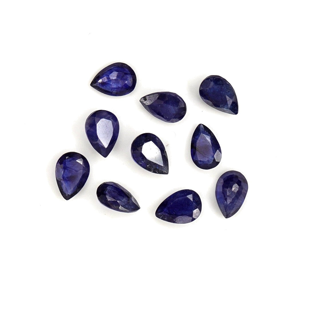 Natural Bangkok Blue Sapphire Calibrated Pears | 5x7mm & 6x8mm