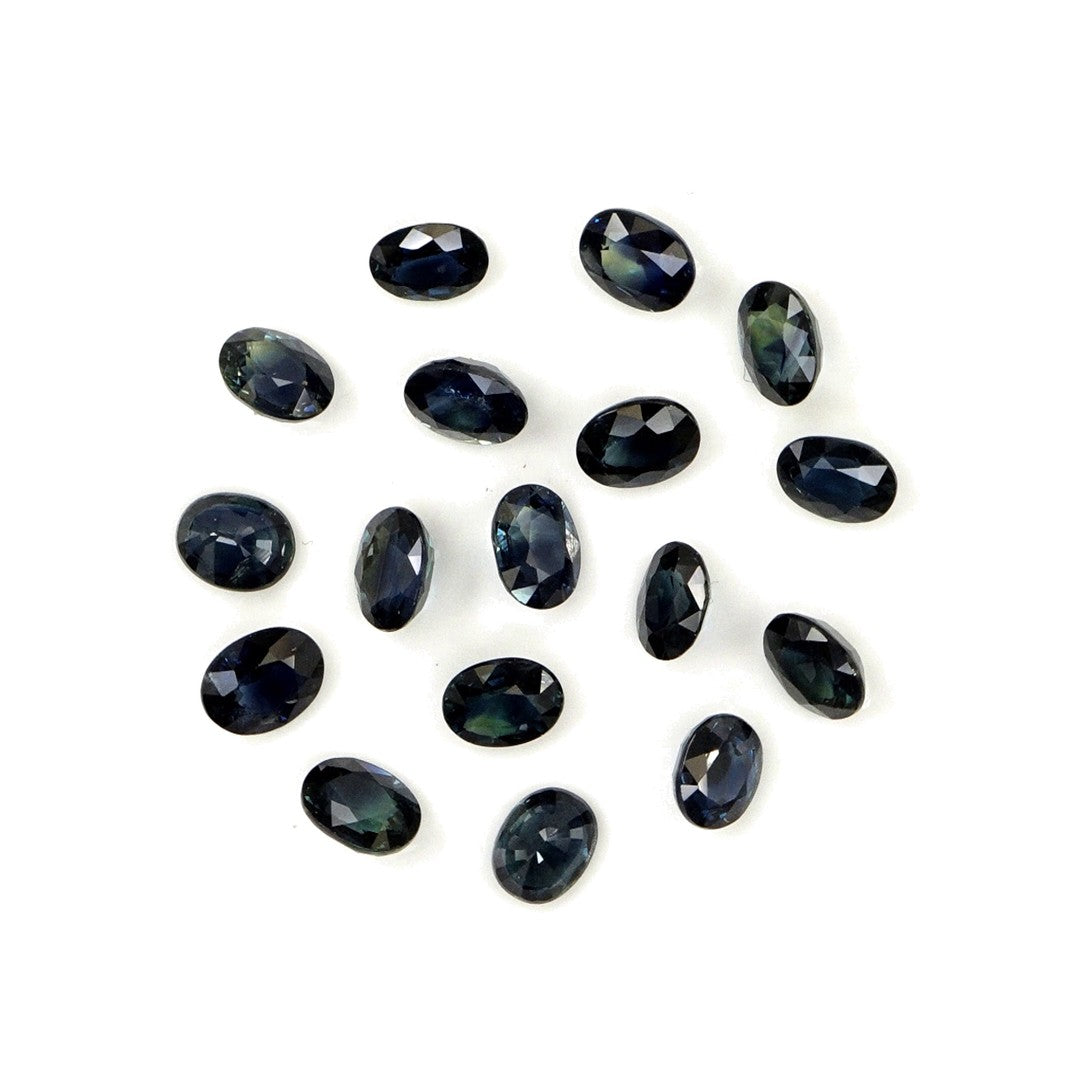 Natural Untreated Blue Sapphire Calibrated Ovals | 3x4mm & 4x5mm