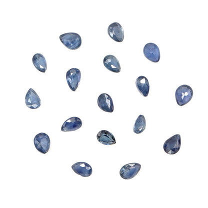 Natural Untreated Blue Sapphire Calibrated Pears | 3x4mm & 4x5mm