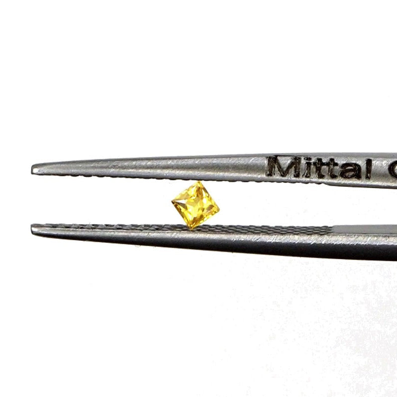 Natural Untreated Yellow Sapphire Calibrated Squares | 2.5mm & 2.75mm