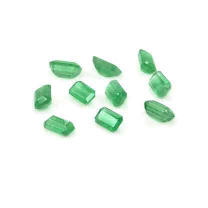 Natural Zambian Emerald Calibrated Octagons | 3x5mm & 4x6mm