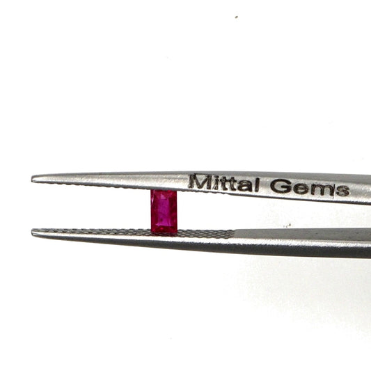 Natural Untreated Mozambique Ruby Calibrated Baguettes | 2x4mm & 2.5x5mm