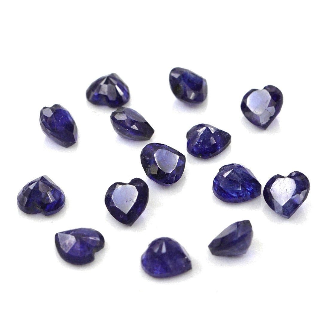 Natural Bangkok Blue Sapphire Calibrated Hearts | 4mm & 4.5mm
