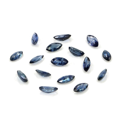 Natural Untreated Blue Sapphire Calibrated Marquise | 1.5x3mm & 2x4mm