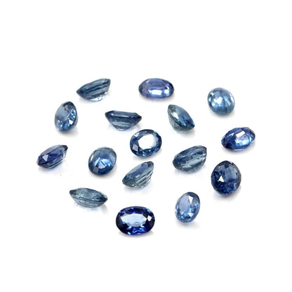 Natural Untreated Blue Sapphire Calibrated Ovals | 3x4mm & 4x5mm