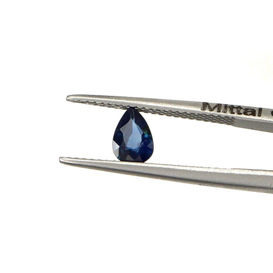Natural Untreated Blue Sapphire Calibrated Pears | 5x7mm & 6x8mm