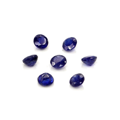 Natural Bangkok Blue Sapphire Calibrated Rounds | 4mm & 4.5mm
