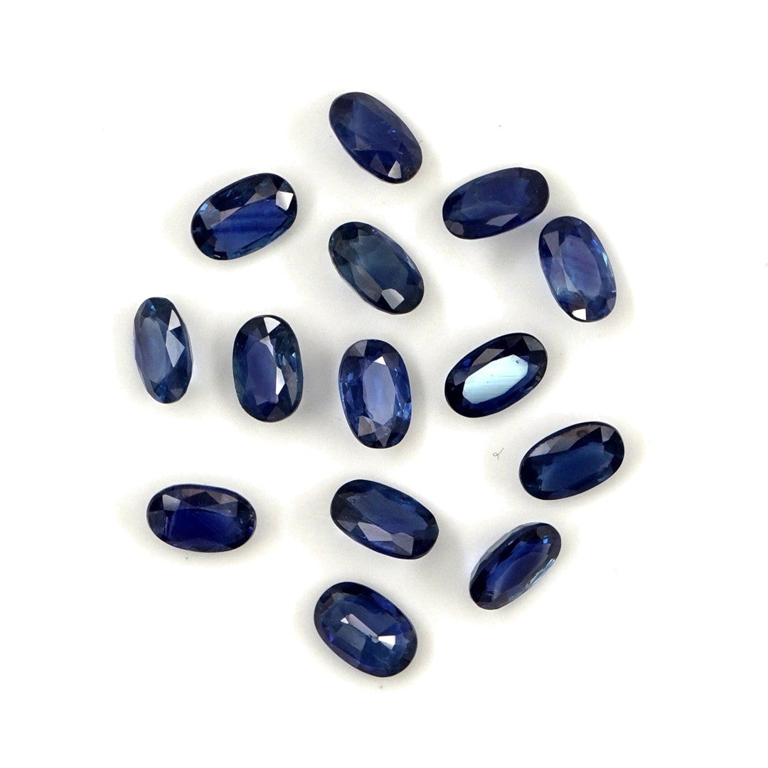 Natural Untreated Blue Sapphire Calibrated Ovals | 3x4mm & 4x5mm