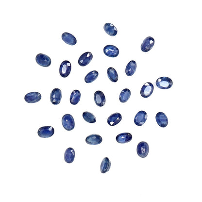 Natural Untreated Blue Sapphire Calibrated Ovals | 3x4mm & 4x5mm