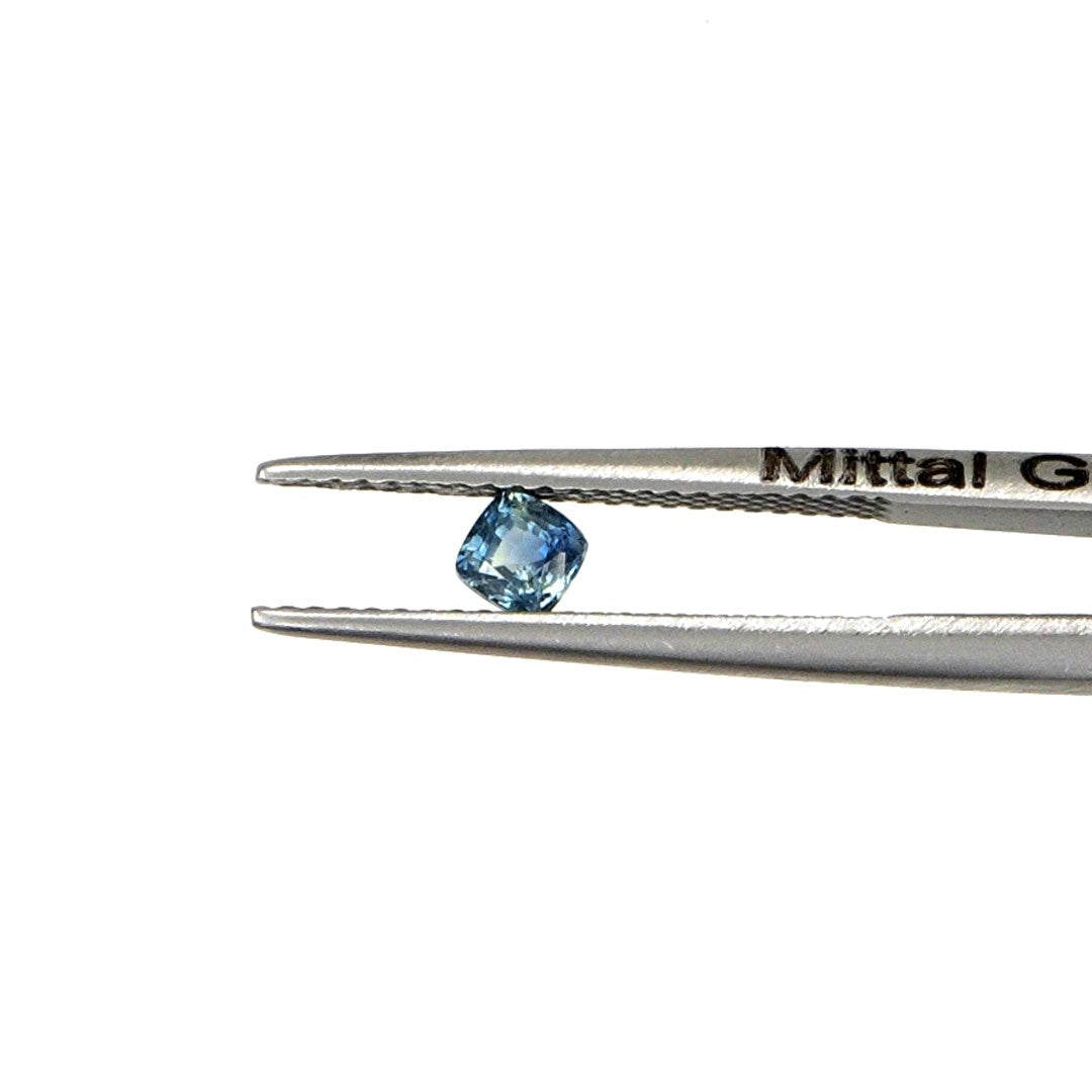Natural Untreated Australian Teal Sapphire Calibrated Cushions | 3mm & 3.5mm