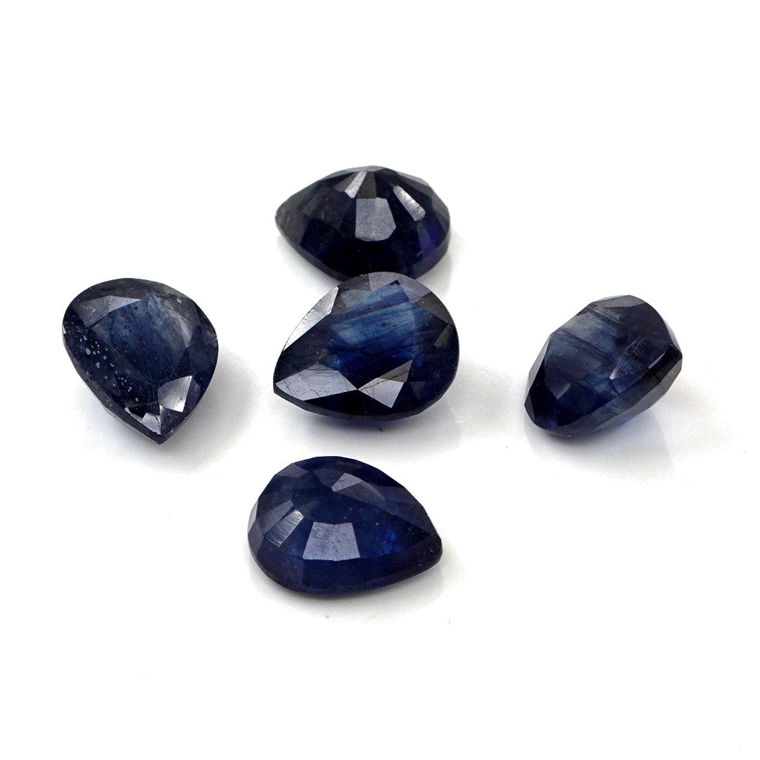 Natural Bangkok Blue Sapphire Calibrated Pears | 9x11mm & 10x12mm