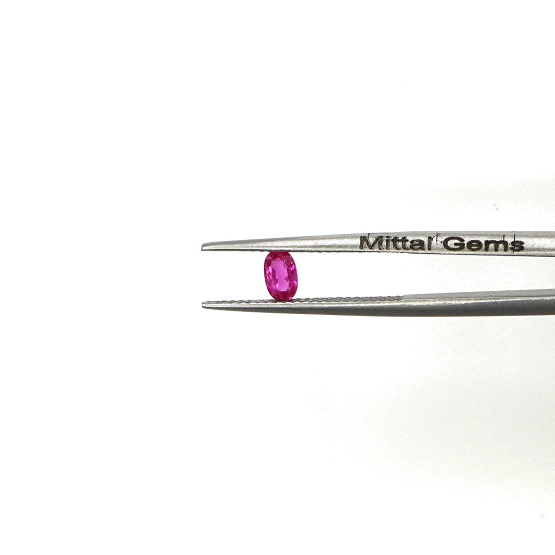 Natural Untreated Burma Ruby Calibrated Ovals | 3x5mm & 4x6mm