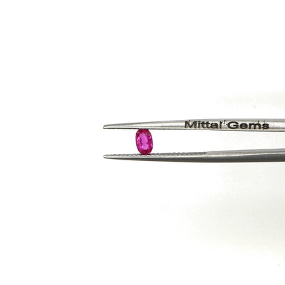 Natural Untreated Burma Ruby Calibrated Ovals | 3x5mm & 4x6mm