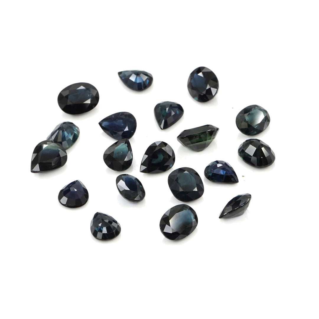 Natural Untreated Blue Sapphire Calibrated Ovals | 5x7mm & 6x8mm