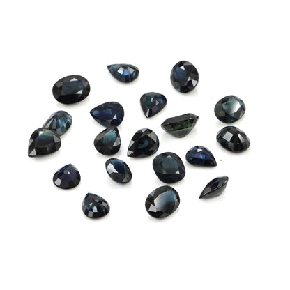 Natural Untreated Blue Sapphire Calibrated Ovals | 5x7mm & 6x8mm