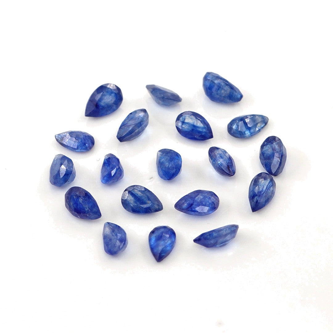 Natural Bangkok Blue Sapphire Calibrated Pears | 3x5mm & 4x6mm