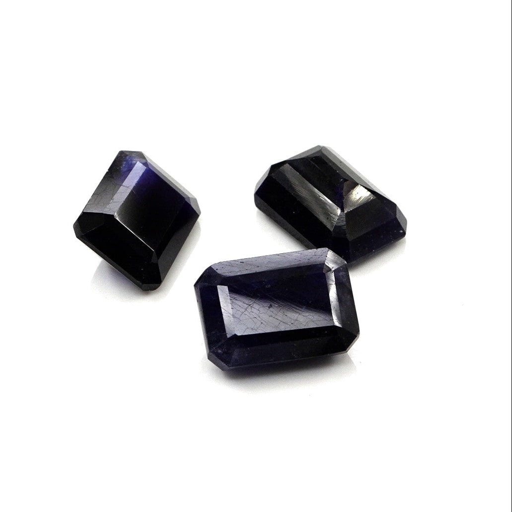 Natural Bangkok Blue Sapphire Calibrated Octagons | 10x14mm & 4x5mm