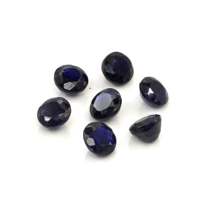 Natural Bangkok Blue Sapphire Calibrated Rounds | 5mm & 6mm
