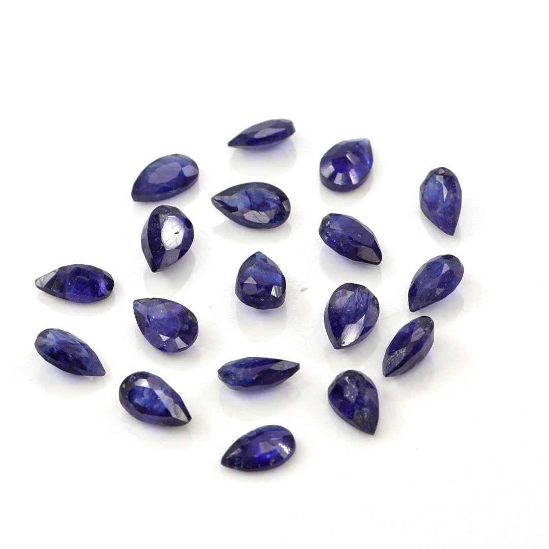 Natural Bangkok Blue Sapphire Calibrated Pears | 3x5mm & 4x6mm