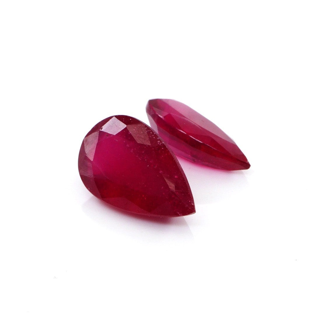Natural Bangkok Ruby Calibrated Pears | 9x14mm & 10x16mm