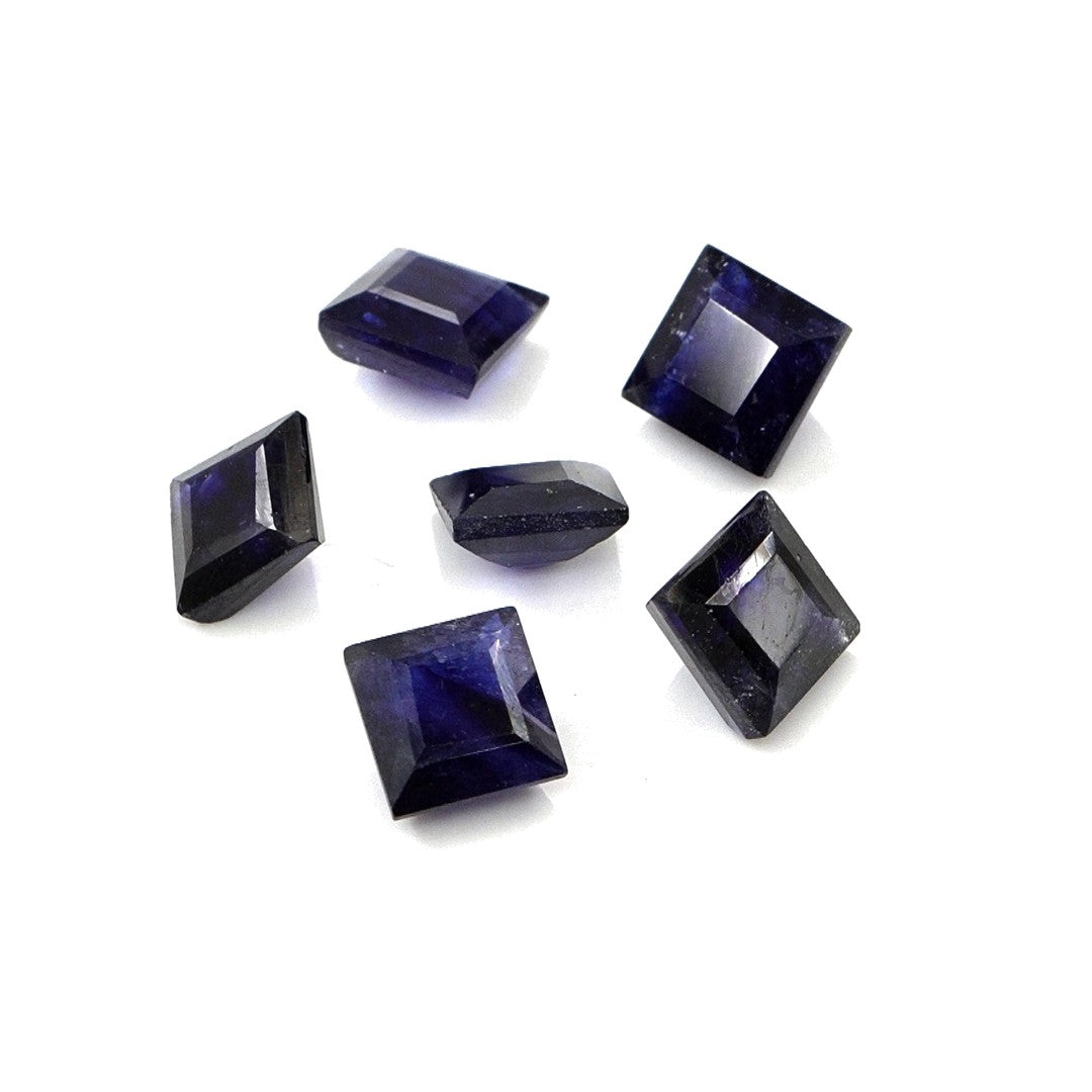 Natural Bangkok Blue Sapphire Calibrated Squares | 5mm & 6mm