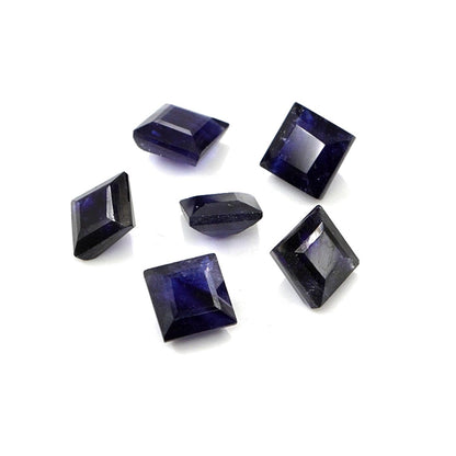 Natural Bangkok Blue Sapphire Calibrated Squares | 5mm & 6mm