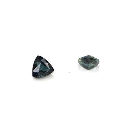 Natural Untreated Australian Teal Sapphire Calibrated Trillions | 5mm & 6mm