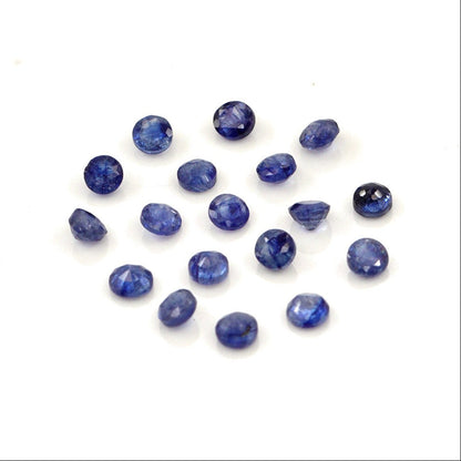 Natural Bangkok Blue Sapphire Calibrated Rounds | 2.5mm & 3mm