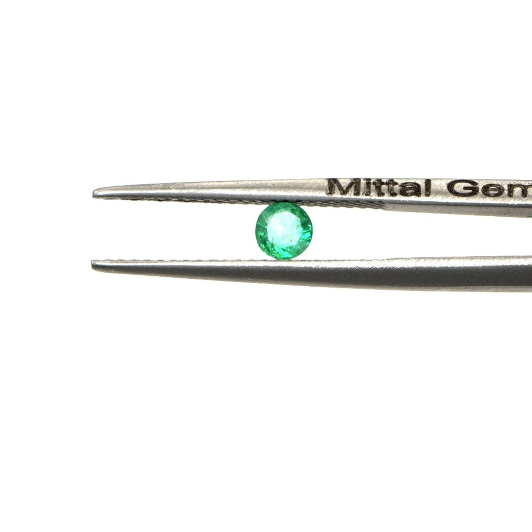Natural Zambian Emerald Calibrated Rounds | 3mm & 3.5mm