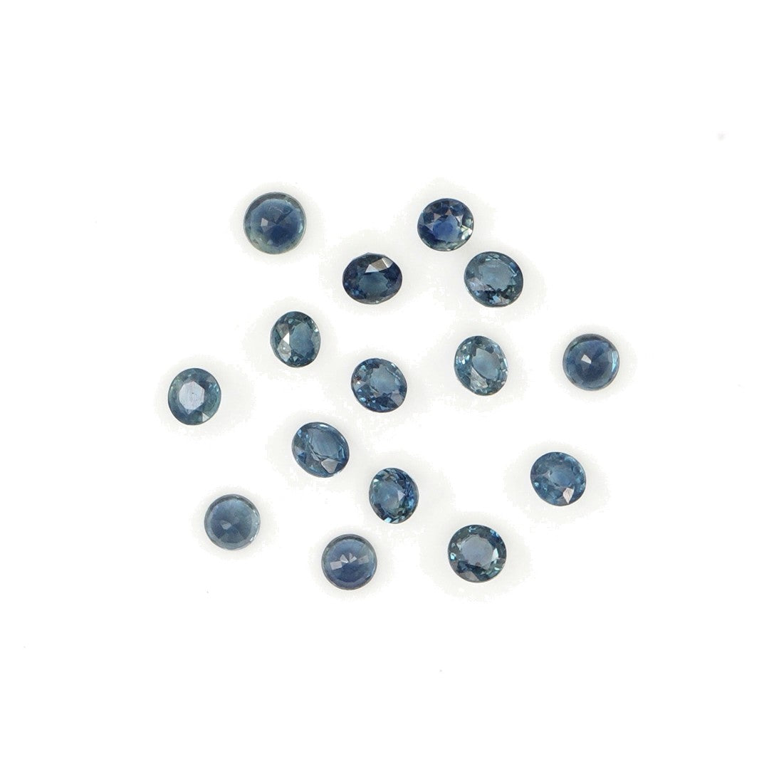 Natural Untreated Blue Sapphire Calibrated Rounds | 3mm & 3.5mm