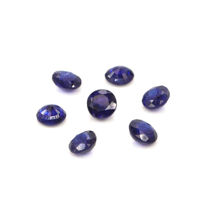 Natural Bangkok Blue Sapphire Calibrated Rounds | 4mm & 4.5mm