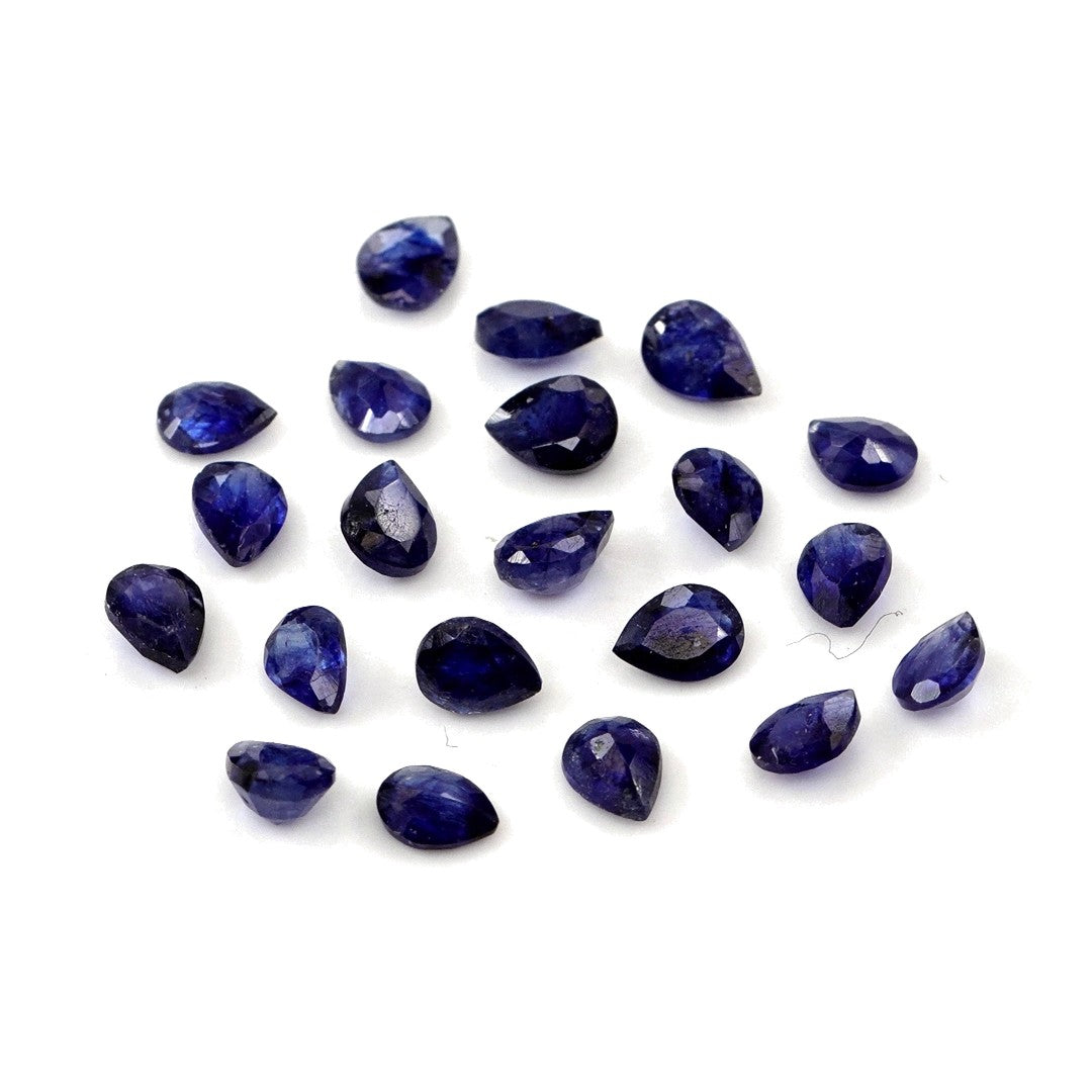 Natural Bangkok Blue Sapphire Calibrated Pears | 3x4mm & 4x5mm