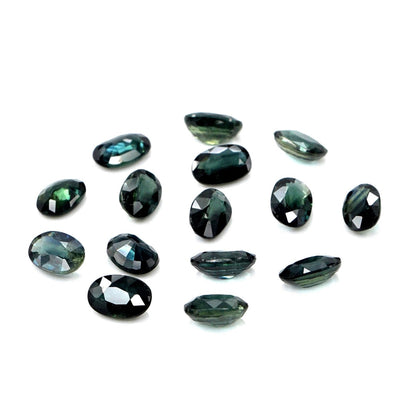 Natural Untreated Teal Sapphire Calibrated Ovals | 3x5mm & 4x6mm