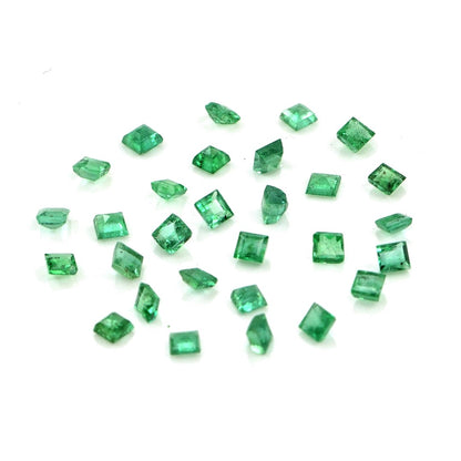 Natural Zambian Emerald Calibrated Squares | 1.5mm & 1.75mm