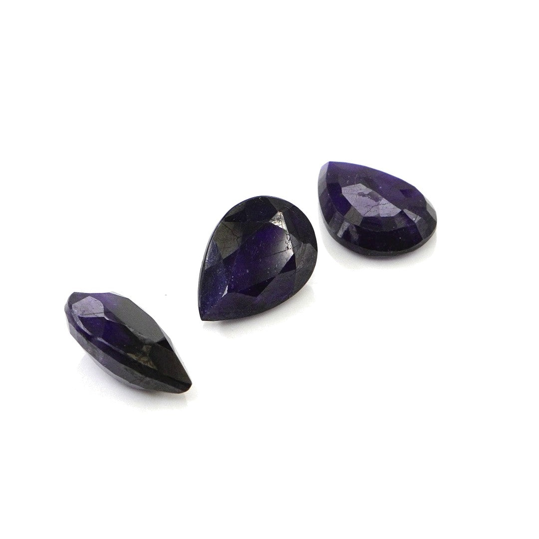 Natural Bangkok Blue Sapphire Calibrated Pears | 9x11mm & 10x12mm