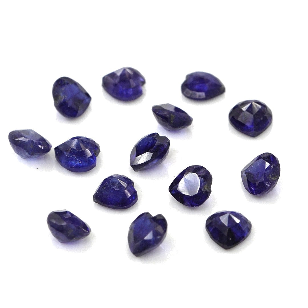 Natural Bangkok Blue Sapphire Calibrated Hearts | 4mm & 4.5mm